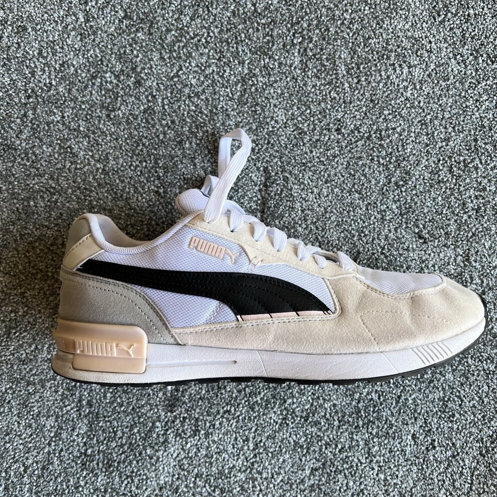 Puma Graviton White Black Casual Sneakers 385876-05 Women's Size 11 Shoes